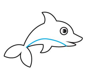 儿童简笔鲸鱼画,儿童鲸鱼简笔画步骤