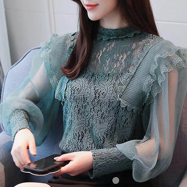 今年流行的蕾丝衫,2018蕾丝春装秀