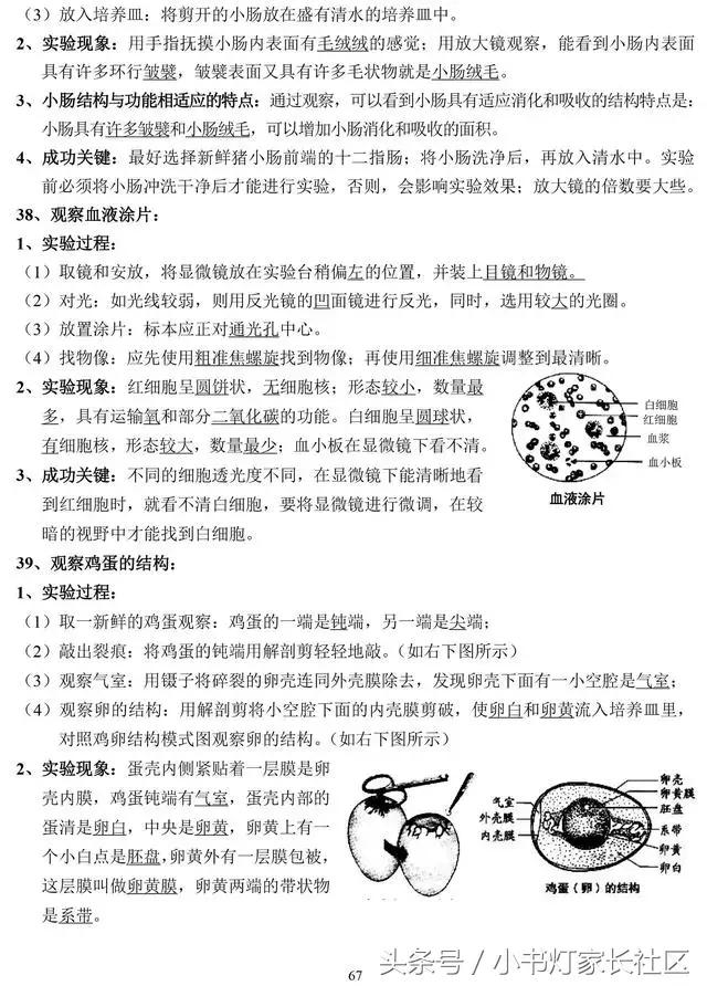 中考生物知识点总复习,中考生物复习要点最新版
