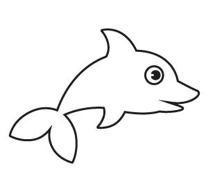 儿童简笔鲸鱼画,儿童鲸鱼简笔画步骤