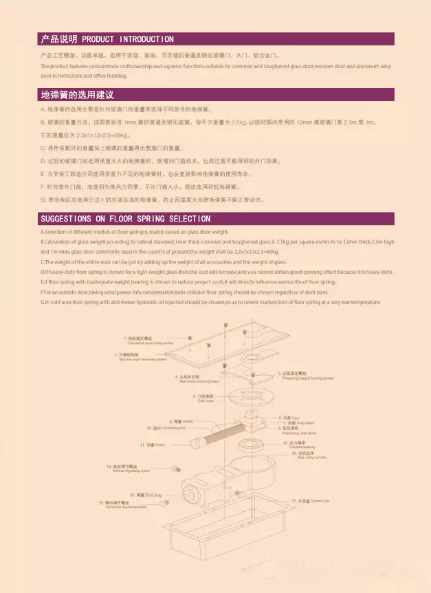 香港皇冠门控地弹簧闭门器厂家,香港皇冠地弹簧