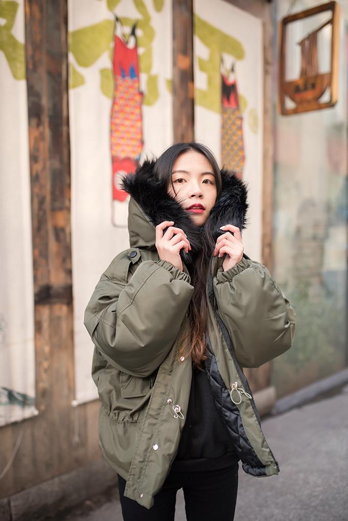 今年最流行的超薄棉衣新款,今年最火的棉袄毛领