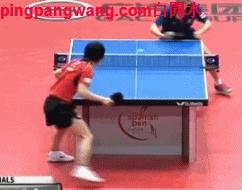 直板反手侧拉技术要领,直板正胶反手侧切下旋球