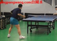 直板反手侧拉技术要领,直板正胶反手侧切下旋球