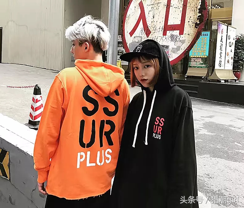 美式嘻哈连帽卫衣,女美式hiphop潮牌卫衣