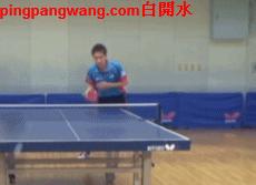 直板反手侧拉技术要领,直板正胶反手侧切下旋球