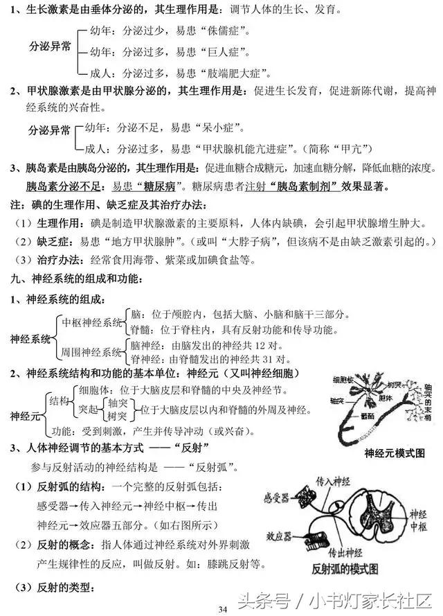 中考生物知识点总复习,中考生物复习要点最新版