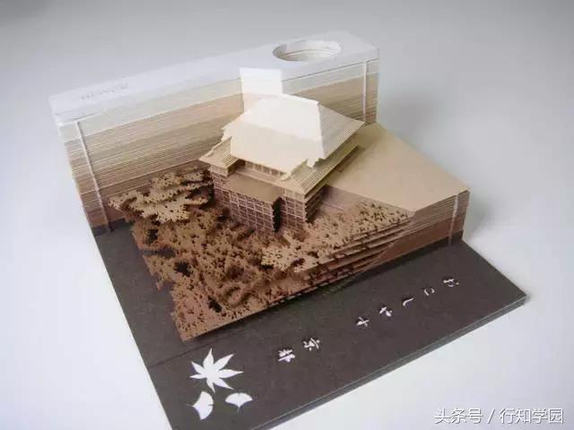 岛国新一创意文具！便条纸里藏着一个清水寺？