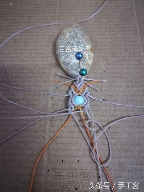 福盘吊坠项链怎么编绳好看,平安扣吊坠红绳项链编绳教程