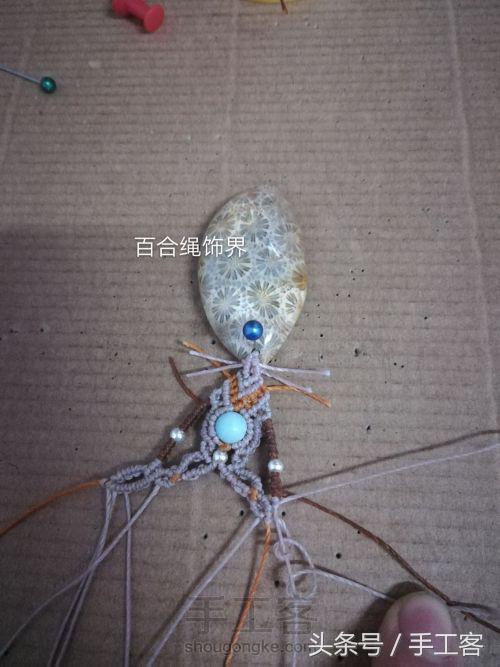 福盘吊坠项链怎么编绳好看,平安扣吊坠红绳项链编绳教程