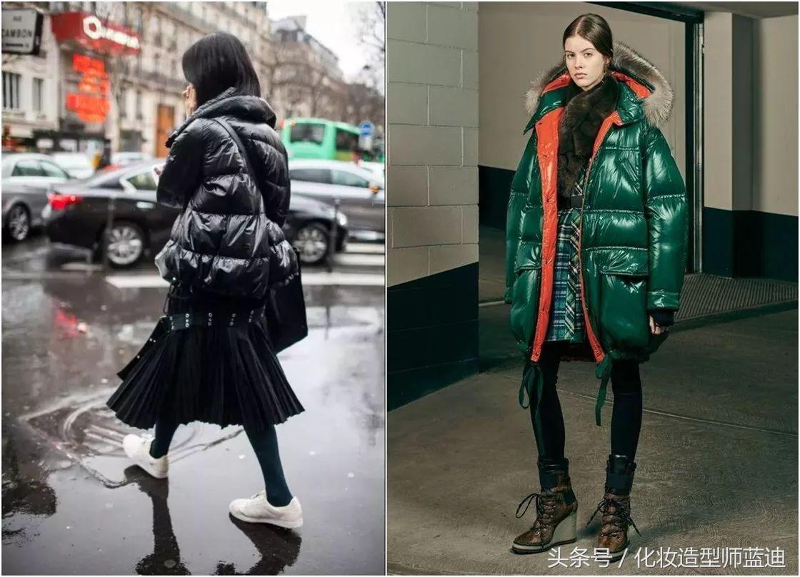 羽绒服搭配裙子冬天穿搭,羽绒服裙子冬日最强搭配