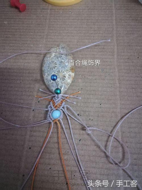 福盘吊坠项链怎么编绳好看,平安扣吊坠红绳项链编绳教程