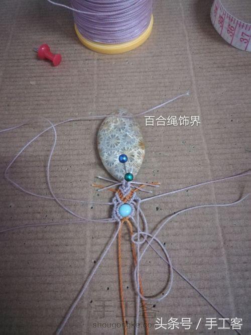 福盘吊坠项链怎么编绳好看,平安扣吊坠红绳项链编绳教程