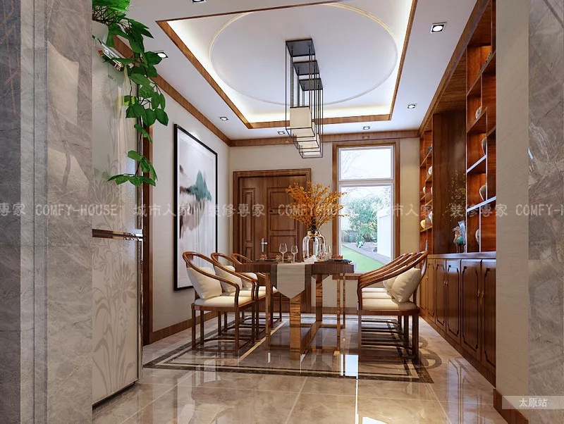 太美了,不想说话只想感受!太原阳光揽胜230平,新中式风展禅意