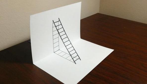 简单3d立体画铅笔教学,3d立体画简单教学楼梯
