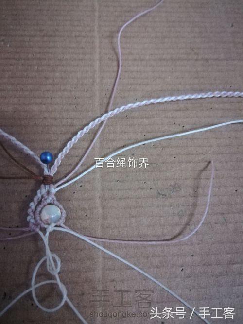 福盘吊坠项链怎么编绳好看,平安扣吊坠红绳项链编绳教程