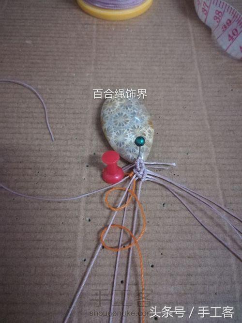 福盘吊坠项链怎么编绳好看,平安扣吊坠红绳项链编绳教程