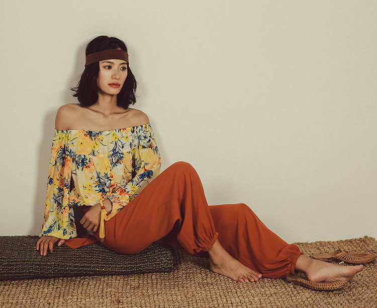 显高级感的小清新穿搭手绘图片,复杂插画简单穿搭