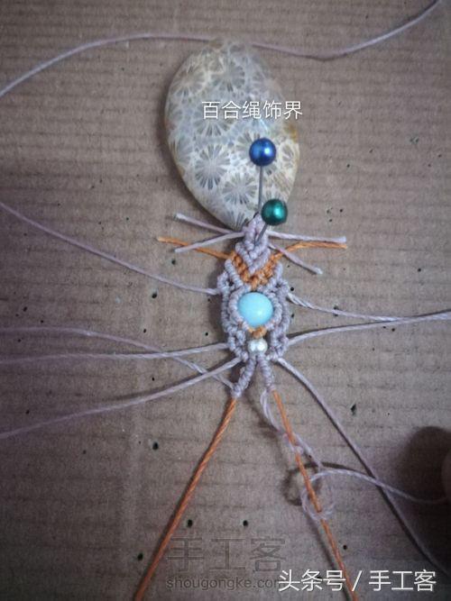 福盘吊坠项链怎么编绳好看,平安扣吊坠红绳项链编绳教程