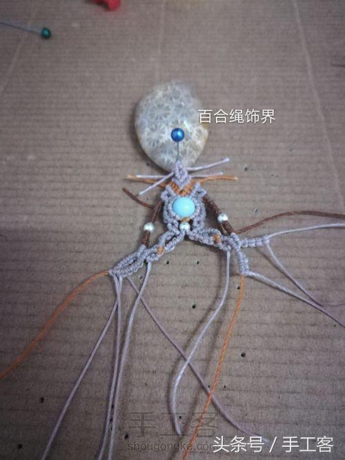 福盘吊坠项链怎么编绳好看,平安扣吊坠红绳项链编绳教程