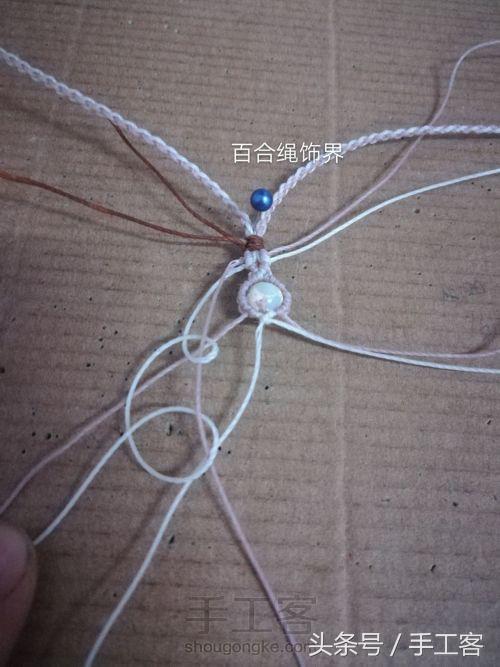 福盘吊坠项链怎么编绳好看,平安扣吊坠红绳项链编绳教程