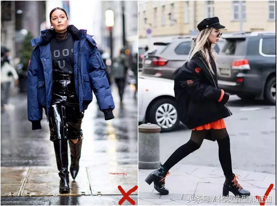 羽绒服搭配裙子冬天穿搭,羽绒服裙子冬日最强搭配