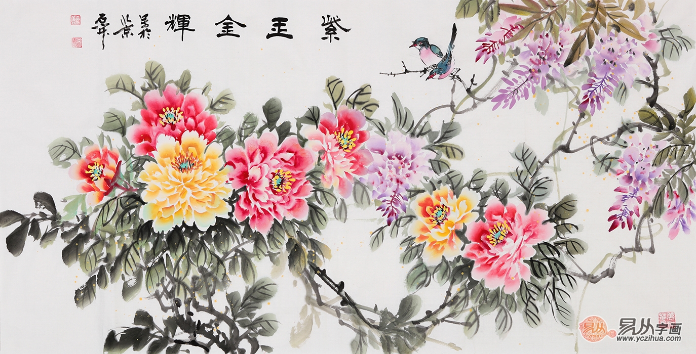 过年送什么花鸟画好,开业送的山水画寓意好的