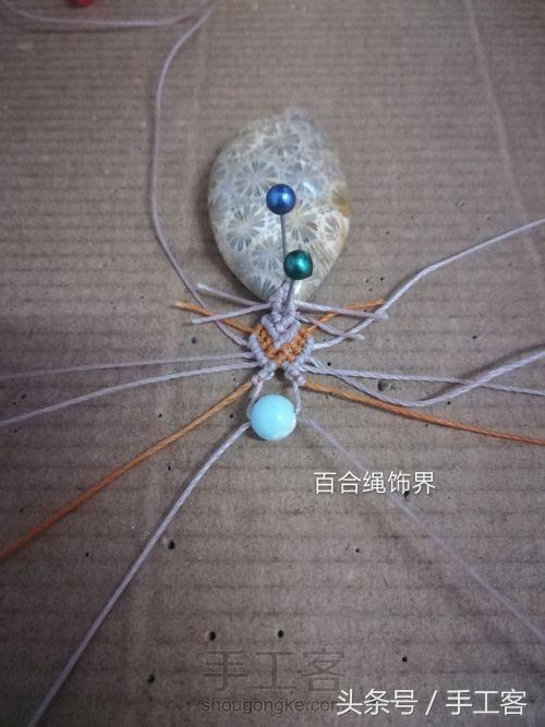 福盘吊坠项链怎么编绳好看,平安扣吊坠红绳项链编绳教程