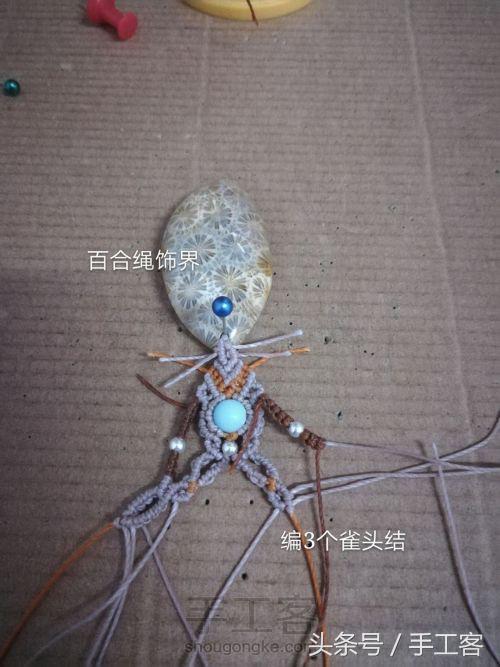 福盘吊坠项链怎么编绳好看,平安扣吊坠红绳项链编绳教程