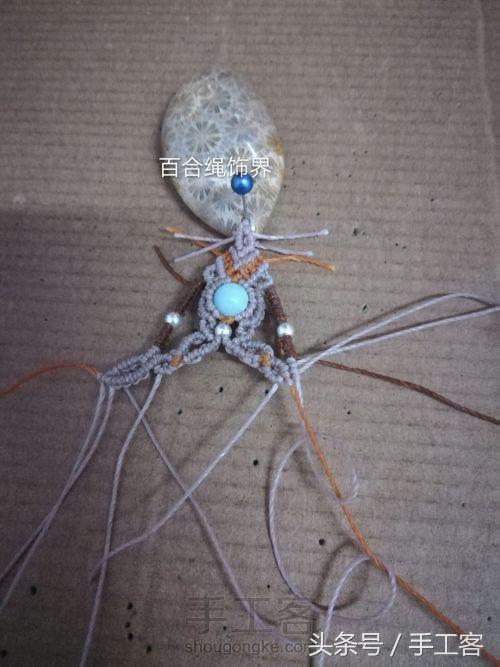 福盘吊坠项链怎么编绳好看,平安扣吊坠红绳项链编绳教程