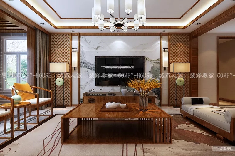 太美了,不想说话只想感受!太原阳光揽胜230平,新中式风展禅意