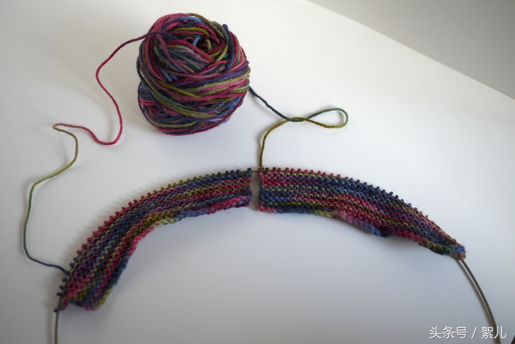 粗冰条线编织小包详细教程,编织小线团