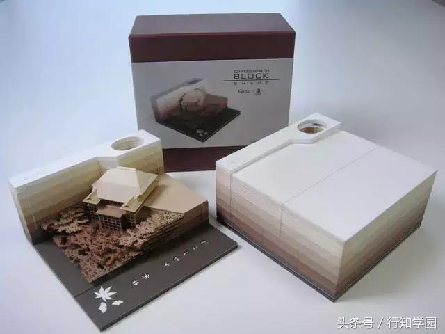 岛国新一创意文具！便条纸里藏着一个清水寺？