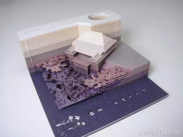 岛国新一创意文具！便条纸里藏着一个清水寺？