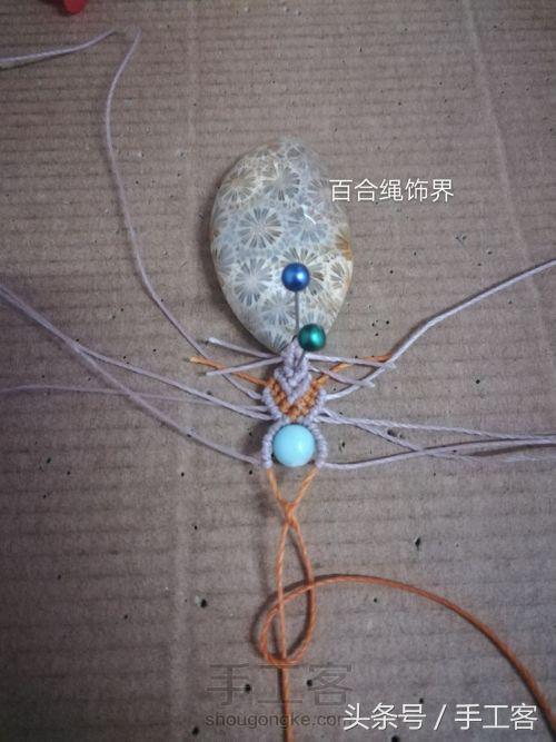 福盘吊坠项链怎么编绳好看,平安扣吊坠红绳项链编绳教程