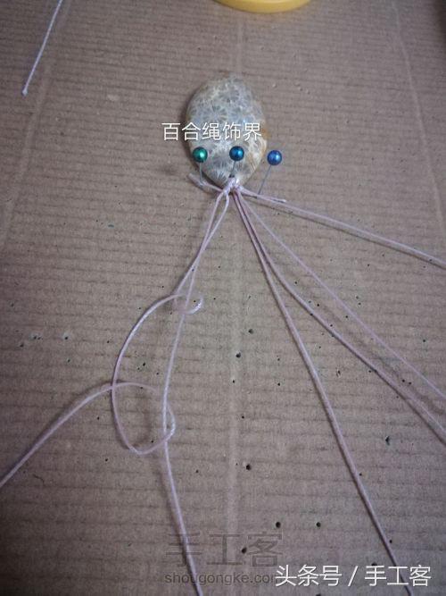 福盘吊坠项链怎么编绳好看,平安扣吊坠红绳项链编绳教程