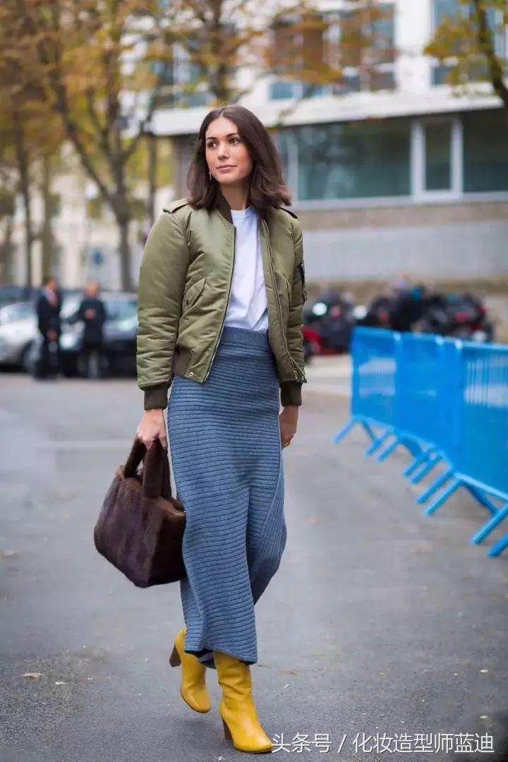 羽绒服搭配裙子冬天穿搭,羽绒服裙子冬日最强搭配