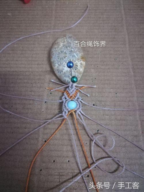 福盘吊坠项链怎么编绳好看,平安扣吊坠红绳项链编绳教程