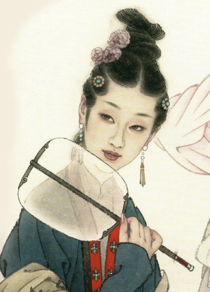 国画名家杨淑涛工笔仕女画欣赏,赵国经工笔仕女画作品欣赏