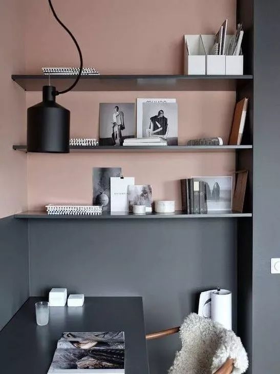 风靡全球的脏粉色系客厅搭配,流行家居配色中性色