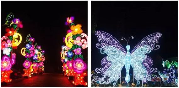 成都灯会七彩田野,灯会大型发光花灯