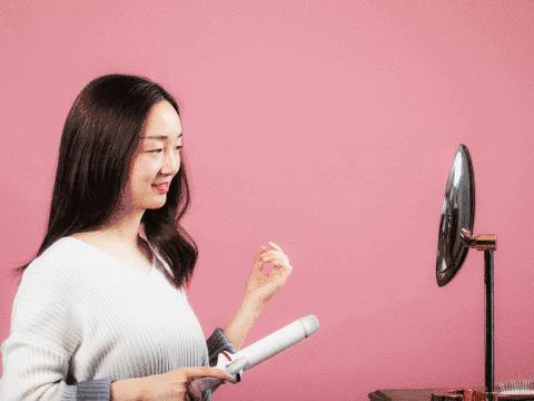 随手弄的卷发,随手一扎都好看的披肩发