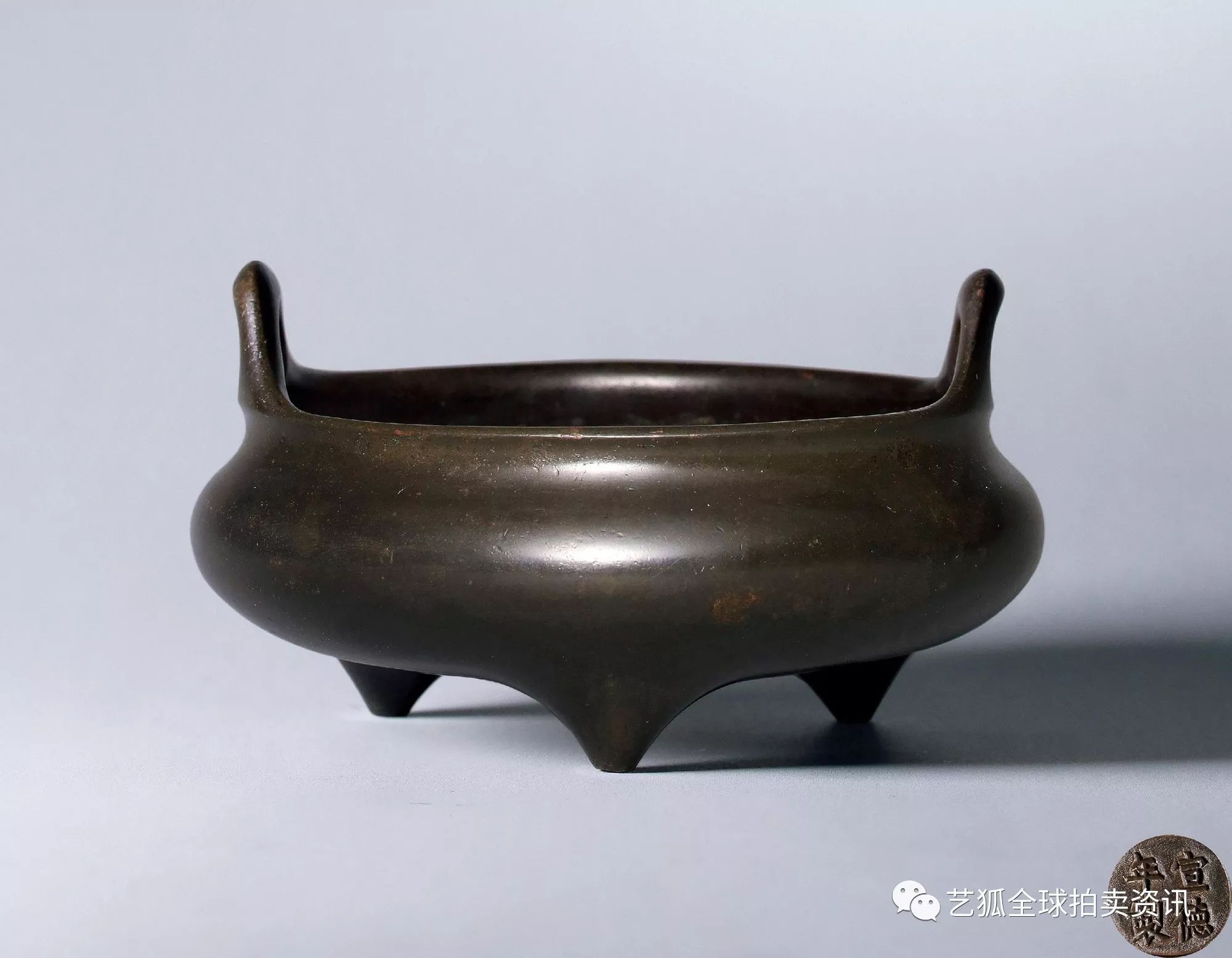 石叟镶银丝铜炉拍卖纪录,铜炉拍卖价格一览表