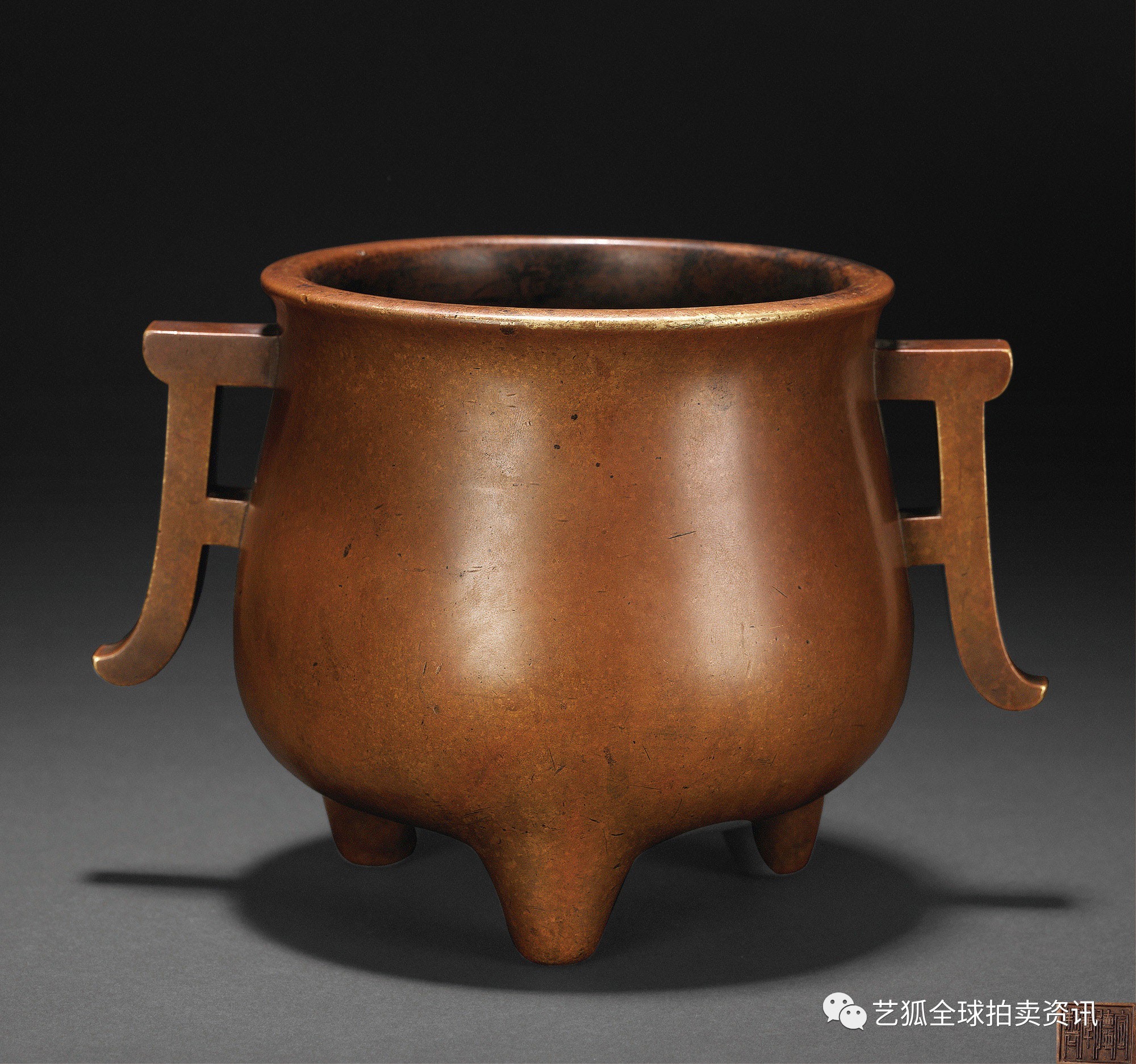 石叟镶银丝铜炉拍卖纪录,铜炉拍卖价格一览表