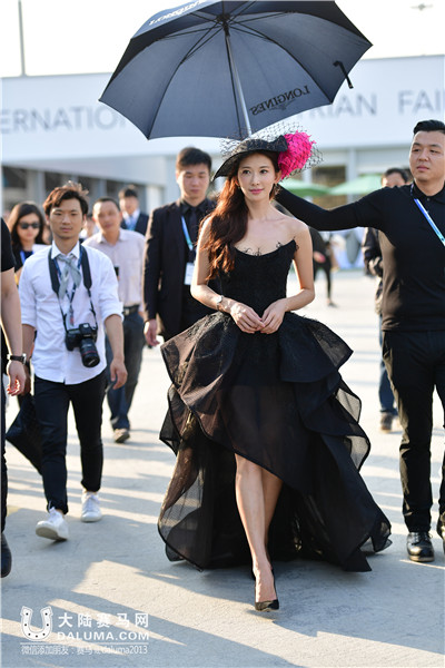 马术赛林志玲,上海环球马术冠军赛