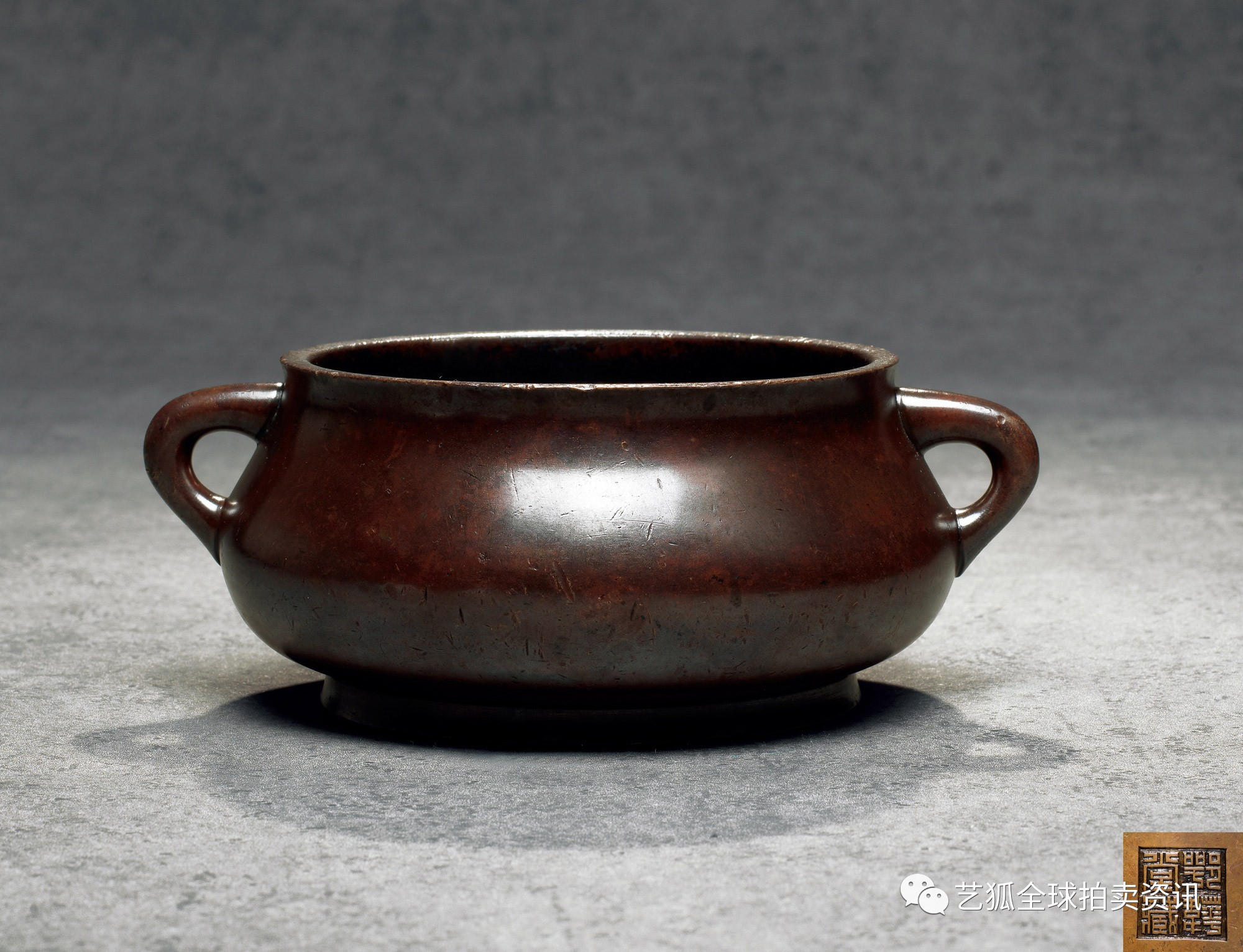 石叟镶银丝铜炉拍卖纪录,铜炉拍卖价格一览表