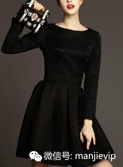 新款法式复古气质优雅时尚连衣裙 (高贵复古连衣裙)