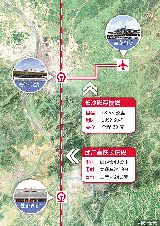 磁浮列车到达黄花机场后t2怎么走,株洲超级磁浮列车
