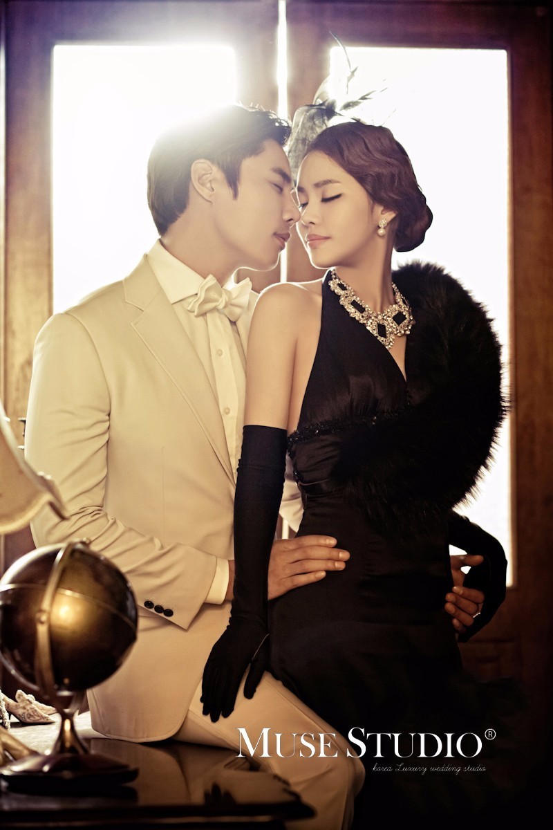 海南拍韩式婚纱照哪里好,今天拍一组复古婚纱照