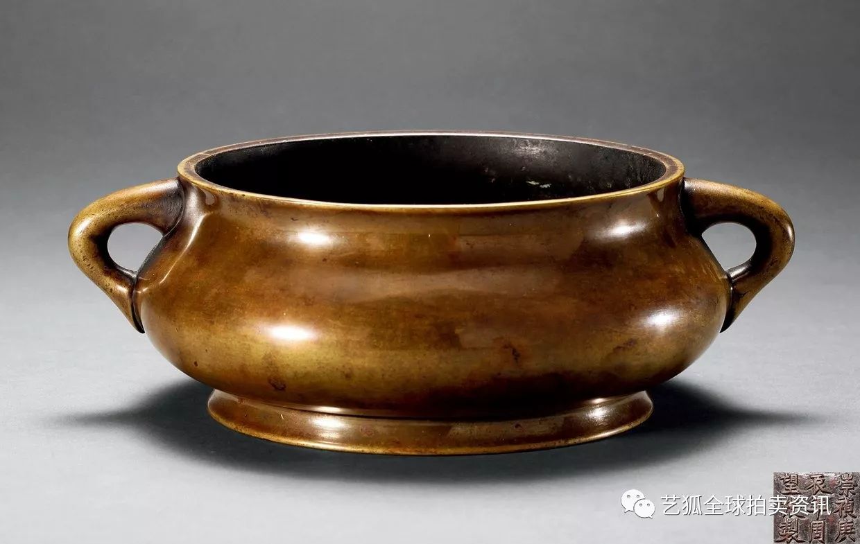 石叟镶银丝铜炉拍卖纪录,铜炉拍卖价格一览表